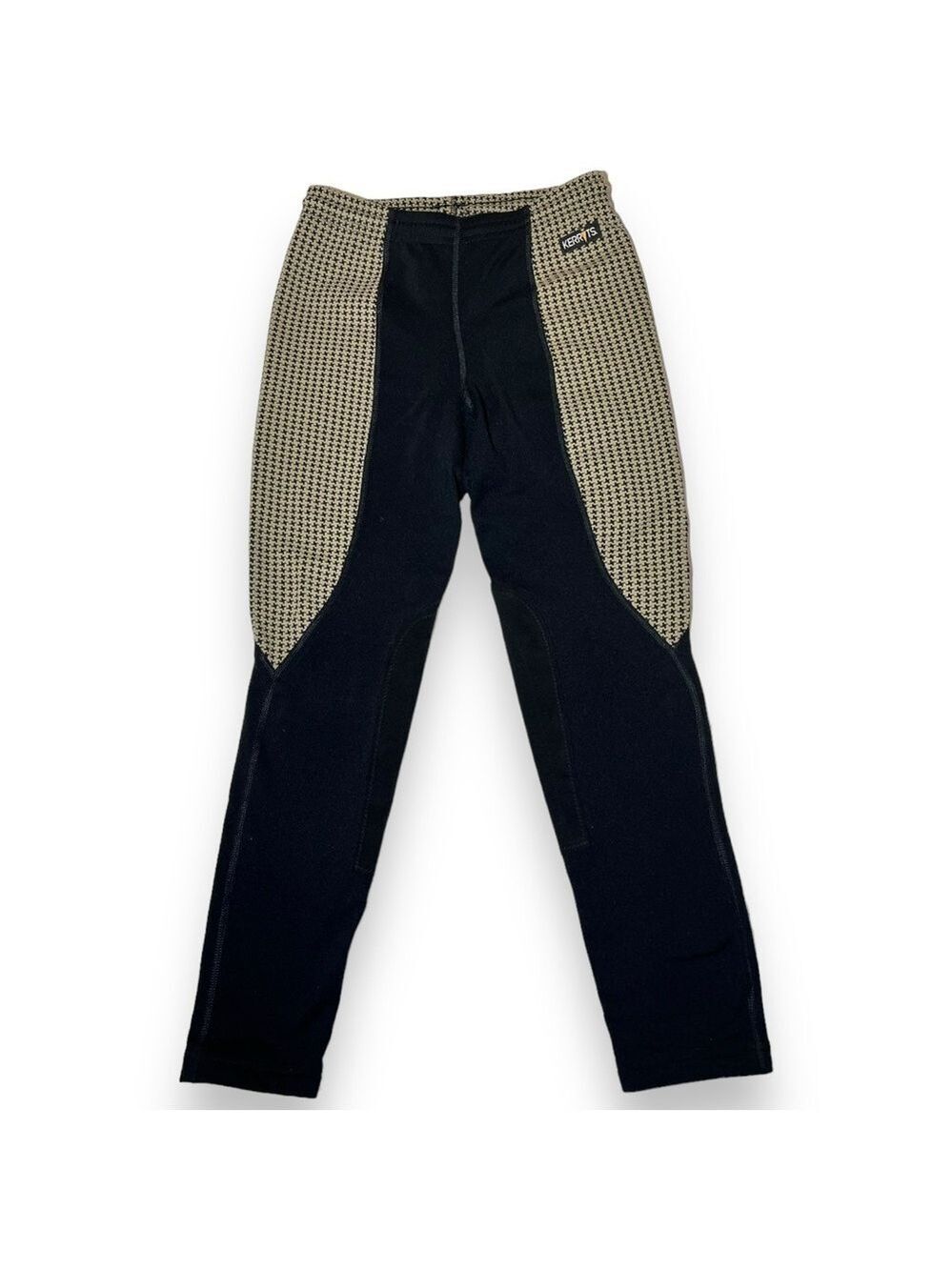 Kerrits Girl’s Knee Patch Performance Tights Tan Houndstooth Size XL